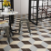 Плитка керамическая напольная 23206 CHEVRON Marron Mate LEFT 9х20,5 см
